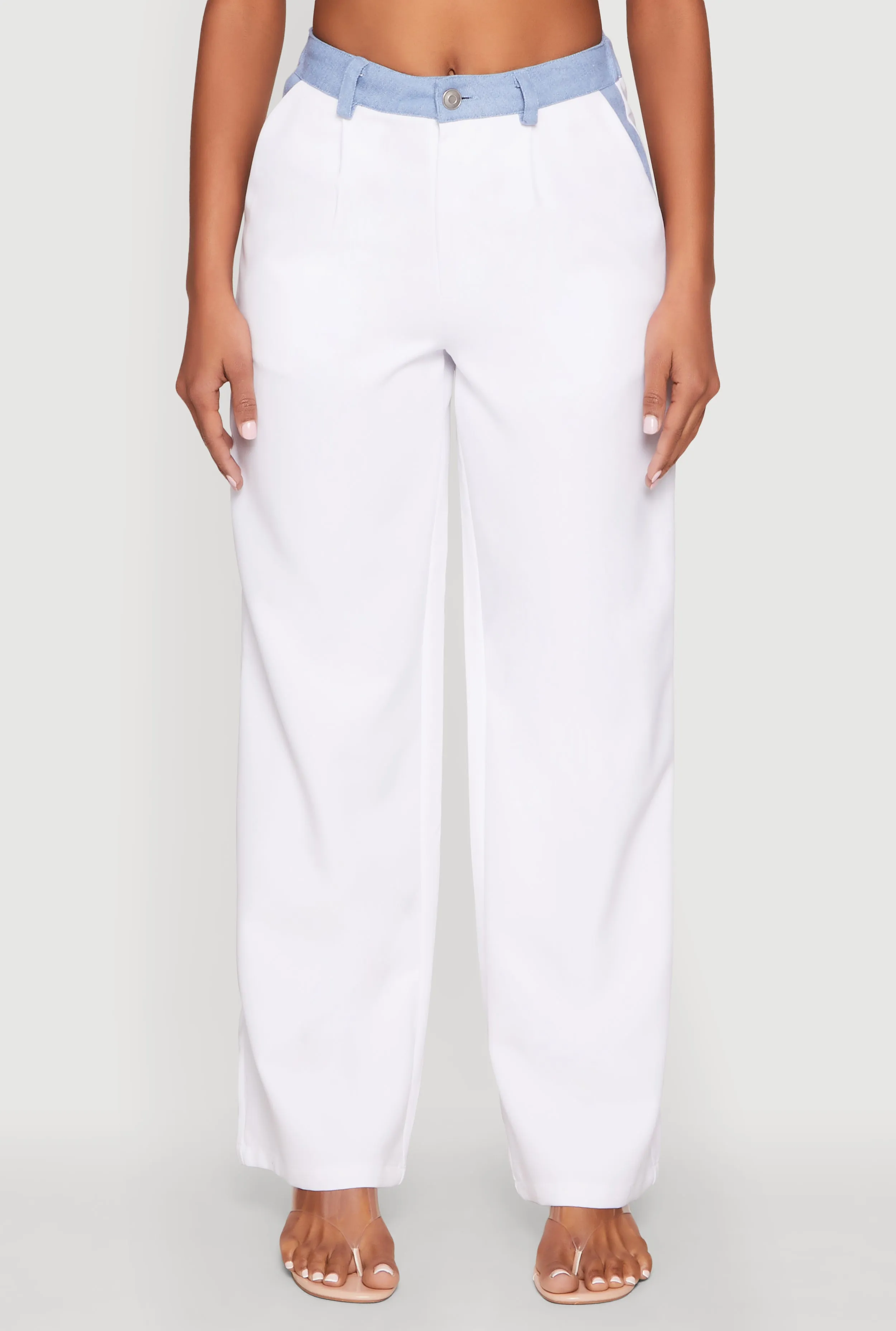 Denim Trim High Waisted Pants sold by Rainbow product image thumbnail 3