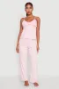 Ruffled Trim Pajama Cami and Pants Set sold by Rainbow