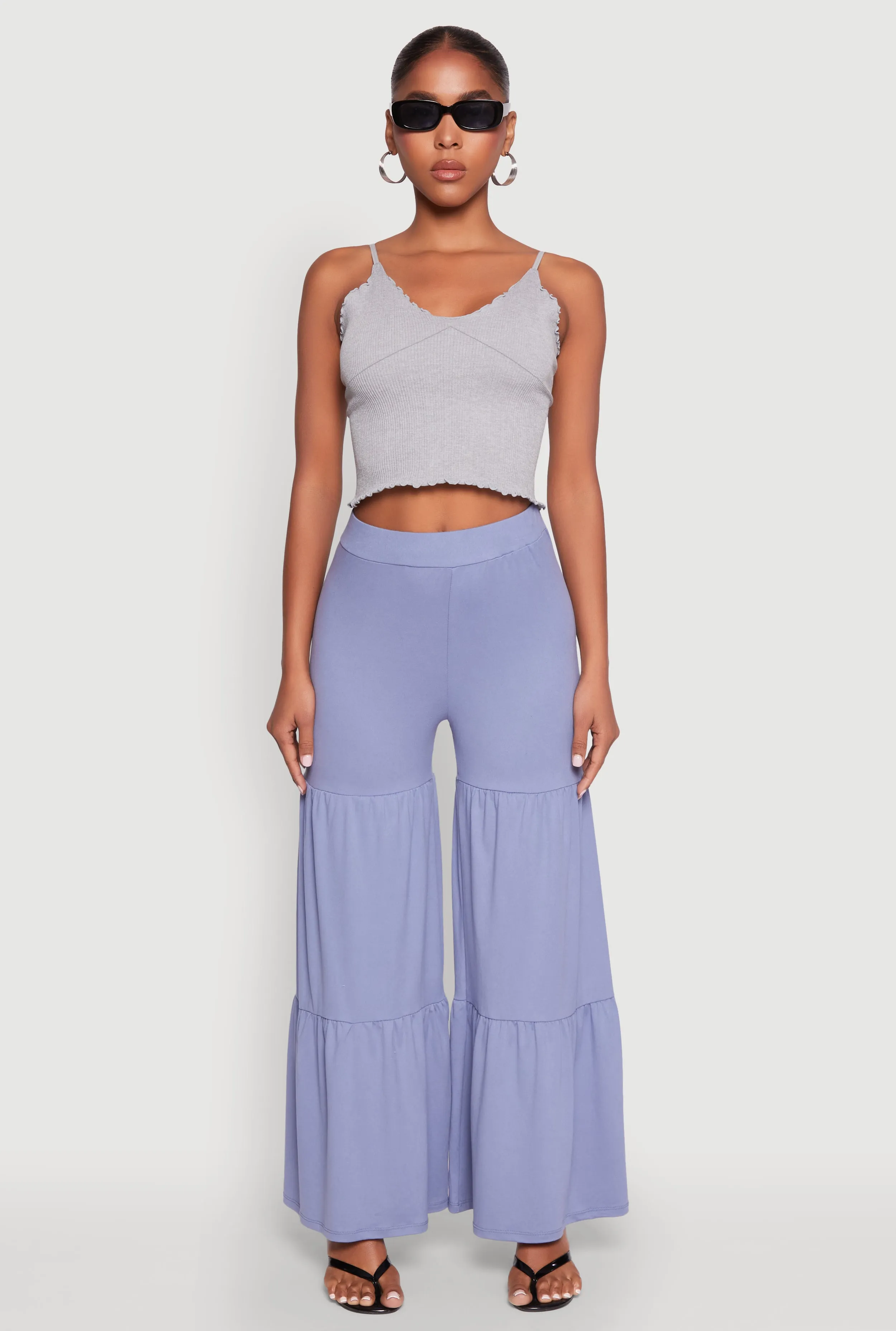 High Waisted Tiered Palazzo Pants sold by Rainbow product image thumbnail 2