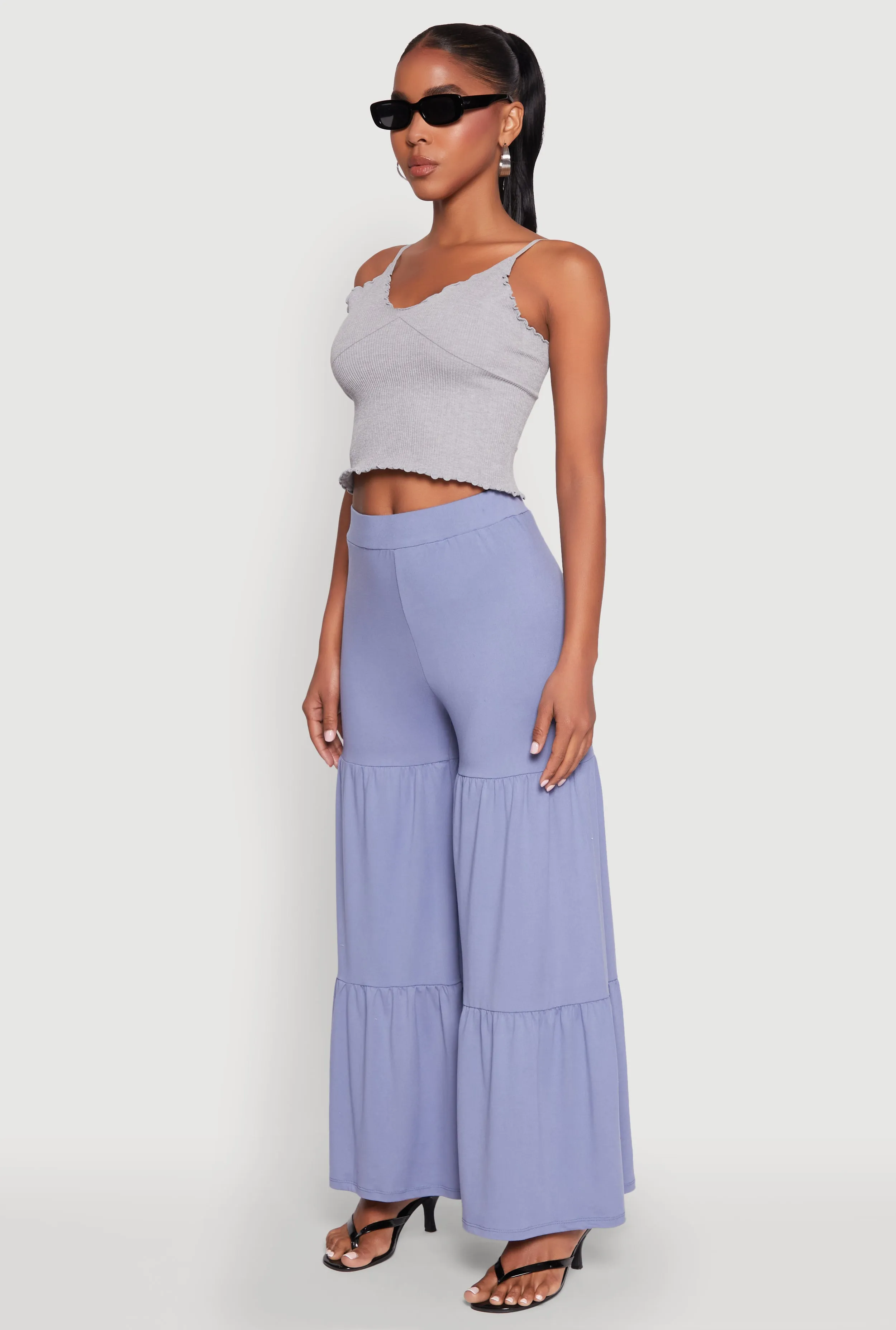 High Waisted Tiered Palazzo Pants sold by Rainbow product image thumbnail 3