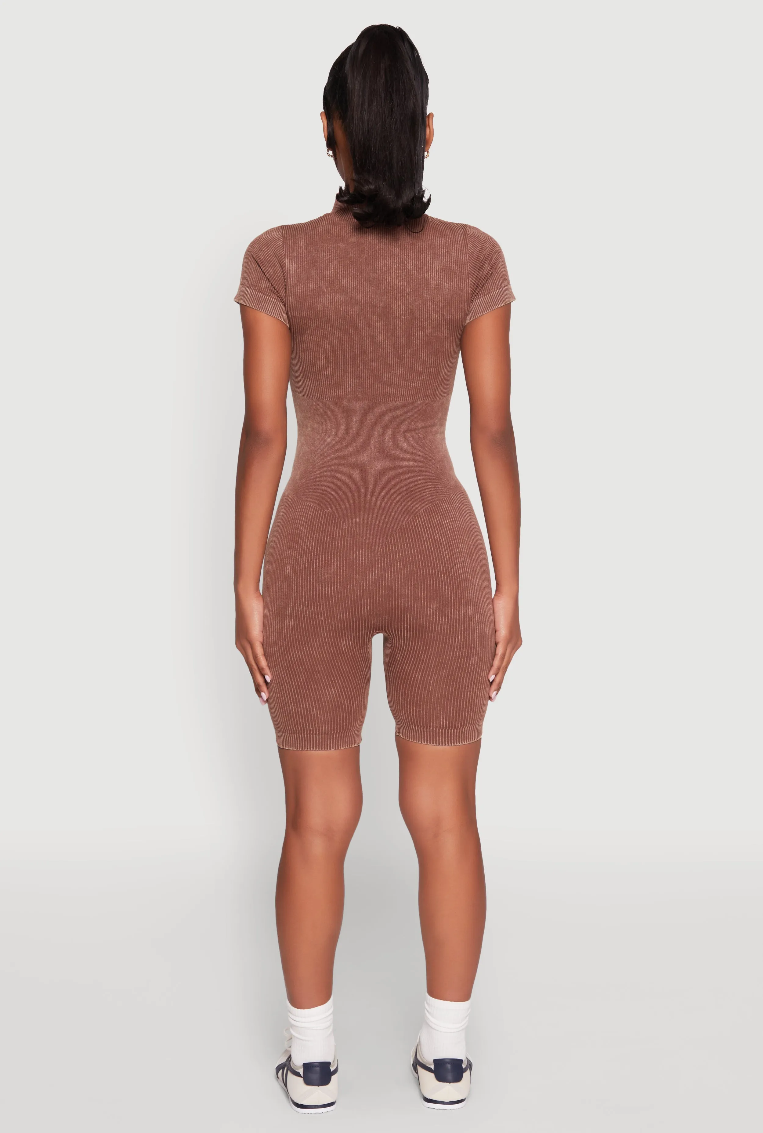 Seamless Half Zip Romper sold by Rainbow product image thumbnail 5