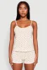 Pointelle Printed Pajama Cami and Shorts Set sold by Rainbow