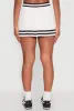 Varsity Stripe Detail Mini Pleated Skirt sold by Rainbow