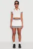 Varsity Stripe Detail Mini Pleated Skirt sold by Rainbow