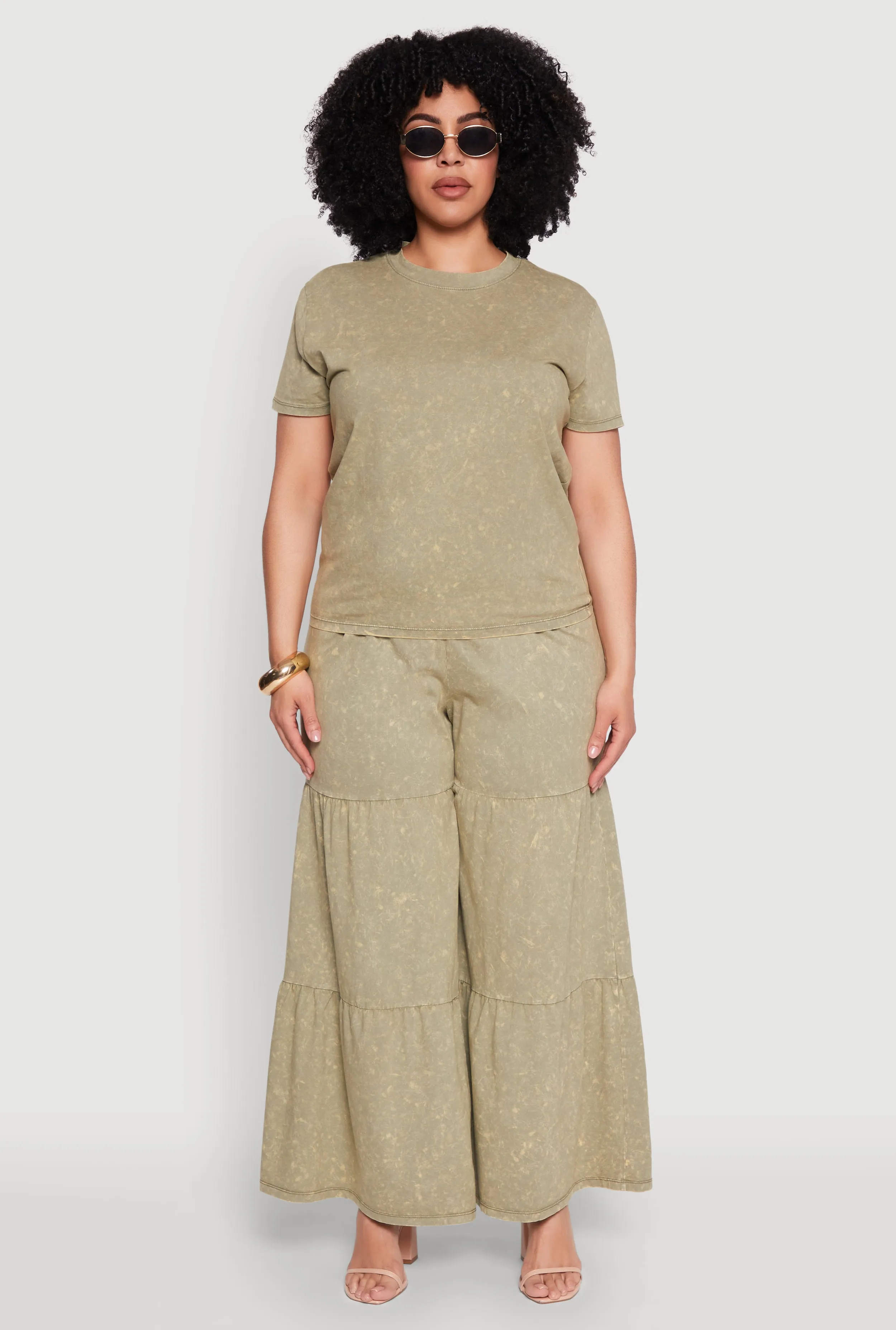 Plus Size Mineral Wash Short Sleeve Tee sold by Rainbow product image thumbnail 2