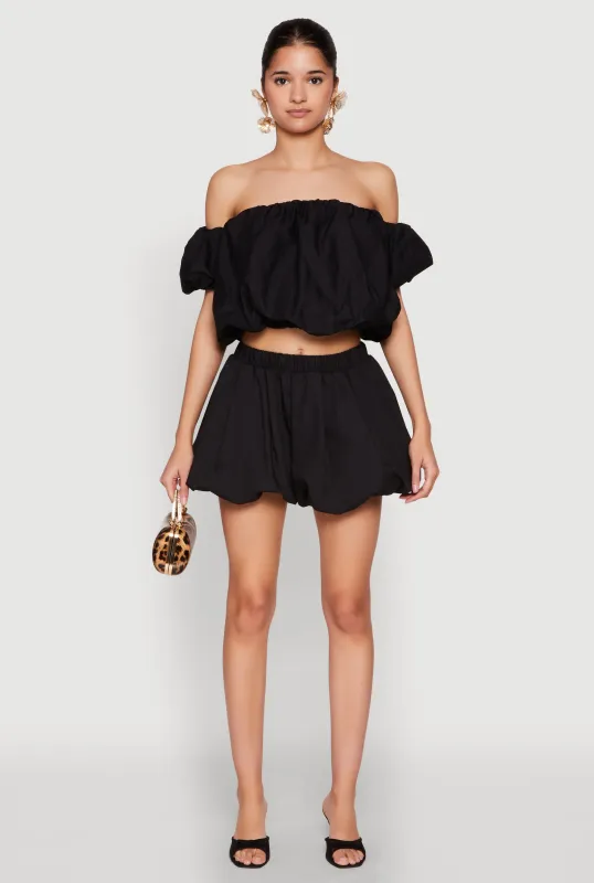 Poplin Bubble Shorts sold by Rainbow