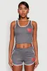 Love Contrast Trim Cropped Tank Top sold by Rainbow