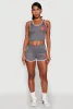 Love Contrast Trim Cropped Tank Top sold by Rainbow