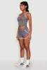 Love Contrast Trim Cropped Tank Top sold by Rainbow