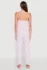 Ruffled Trim Pajama Cami and Pants Set sold by Rainbow