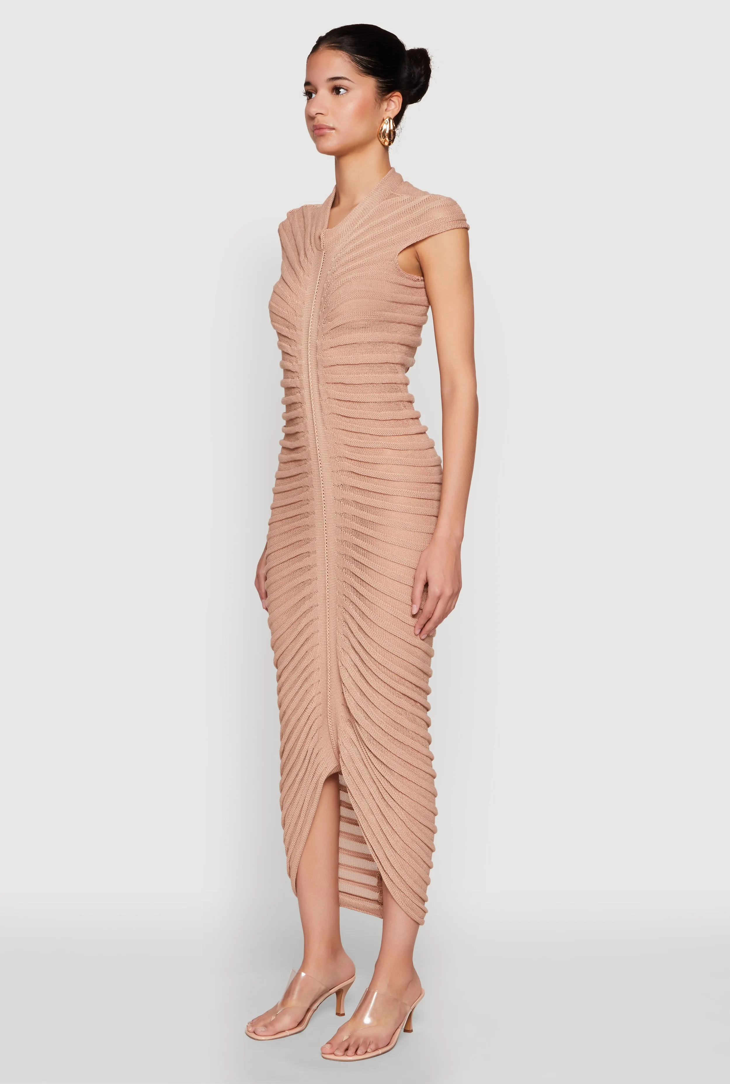 Shadow Striped Knit Midi Dress sold by Rainbow product image thumbnail 3