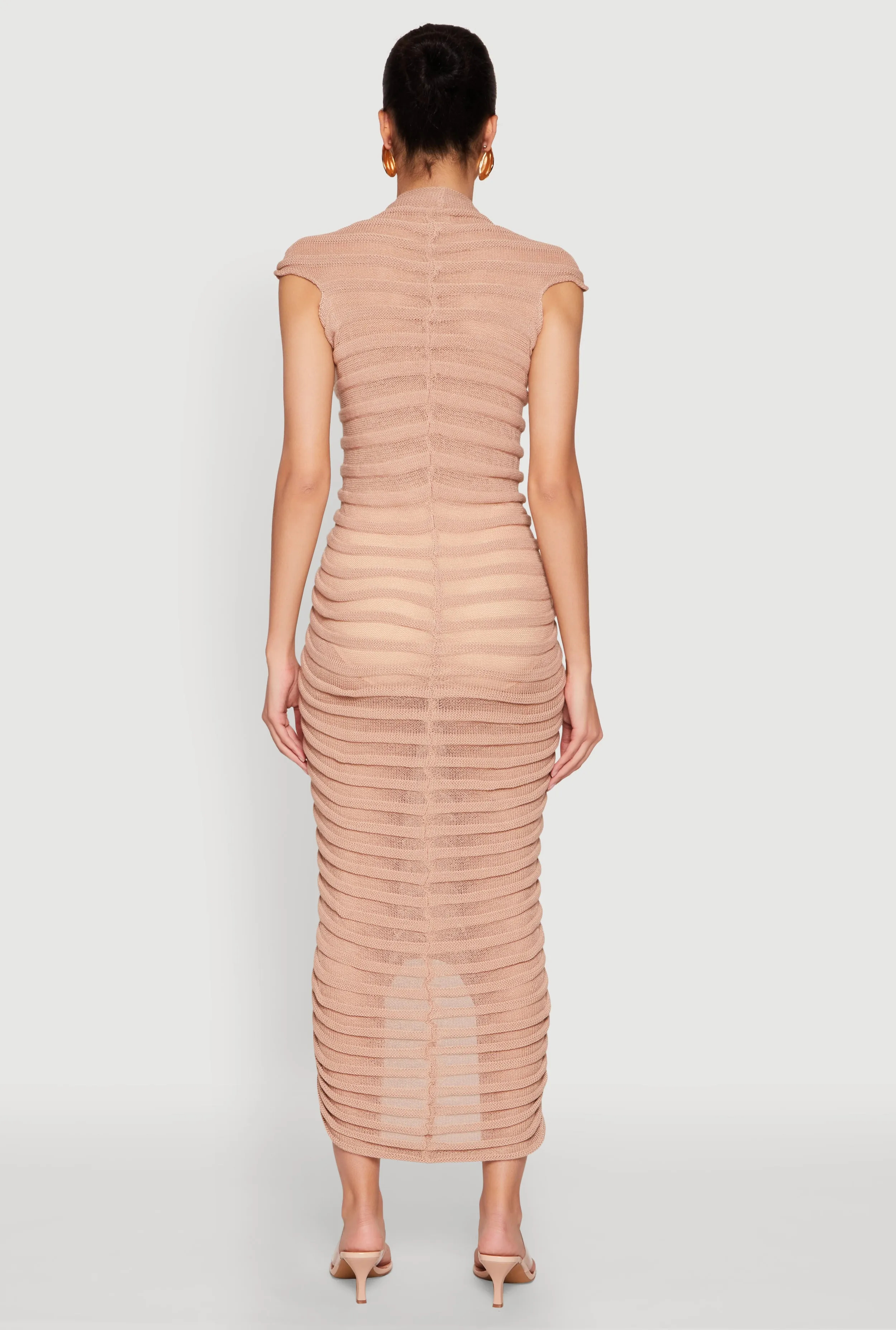 Shadow Striped Knit Midi Dress sold by Rainbow product image thumbnail 5