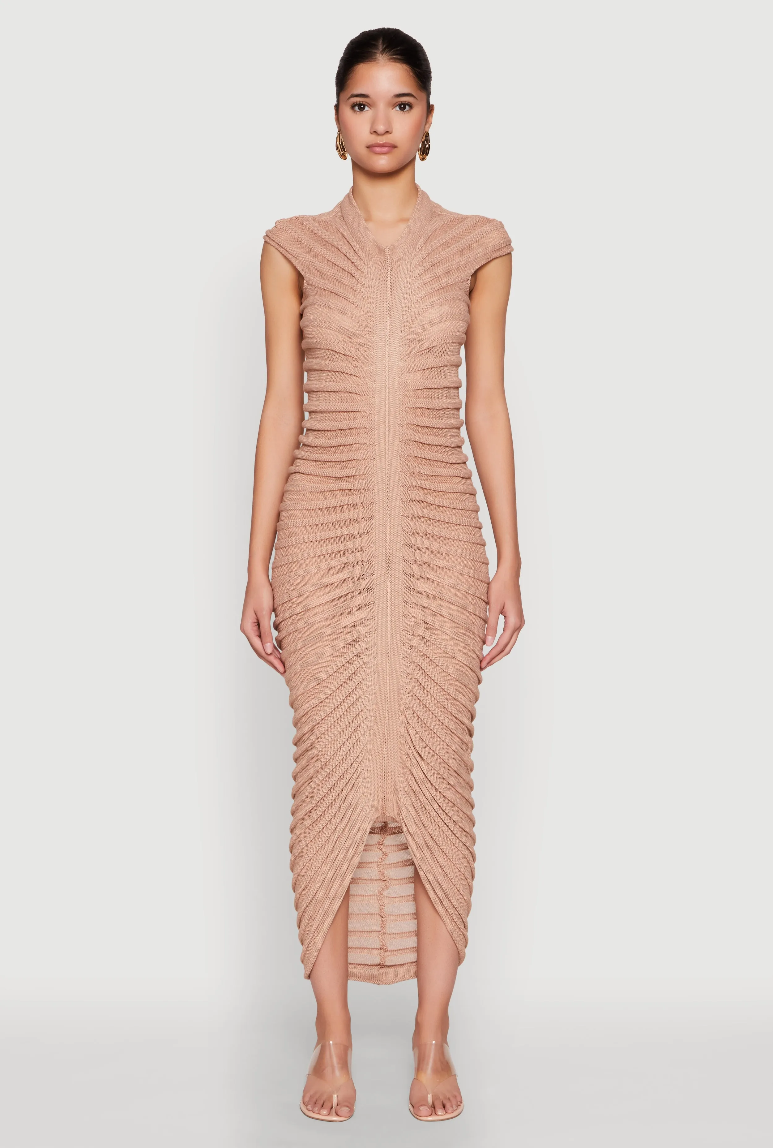 Shadow Striped Knit Midi Dress sold by Rainbow product image thumbnail 2