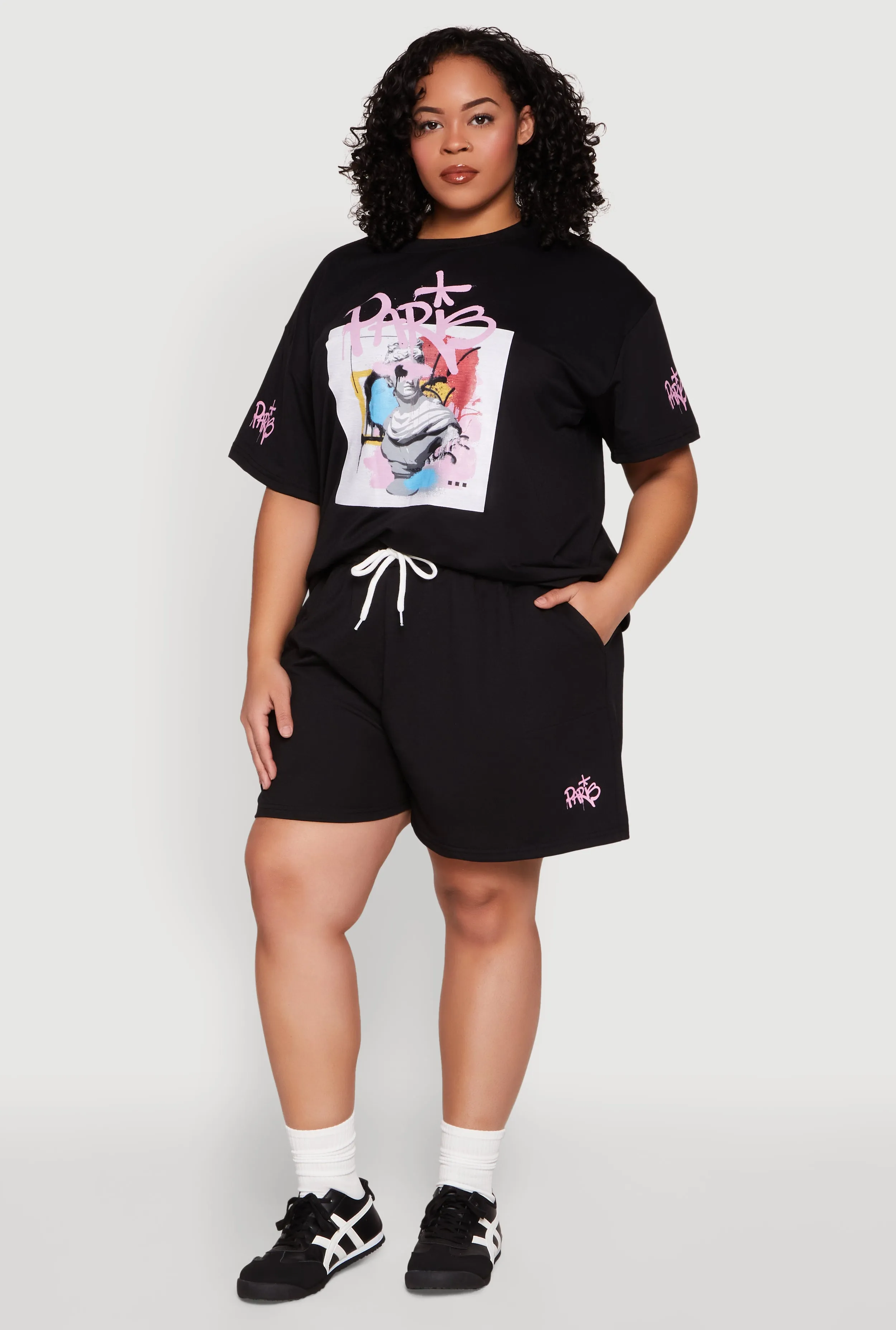 Plus Size Paris Graphic Print Top sold by Rainbow product image thumbnail 2