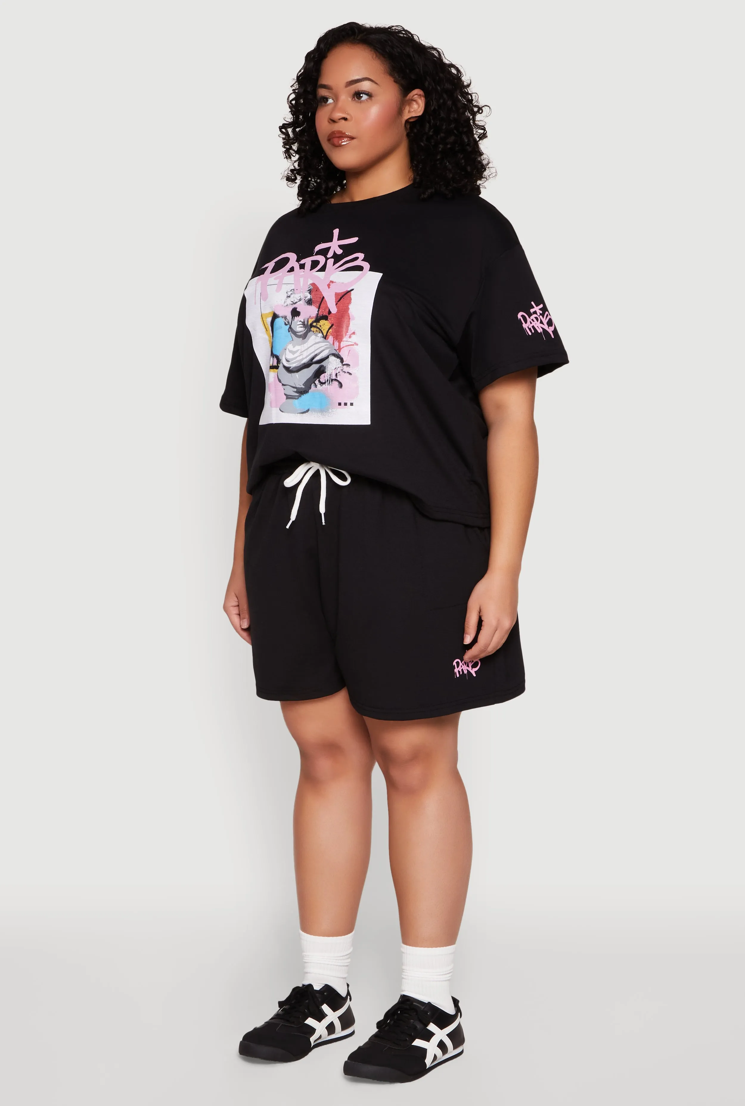 Plus Size Paris Graphic Print Top sold by Rainbow product image thumbnail 5