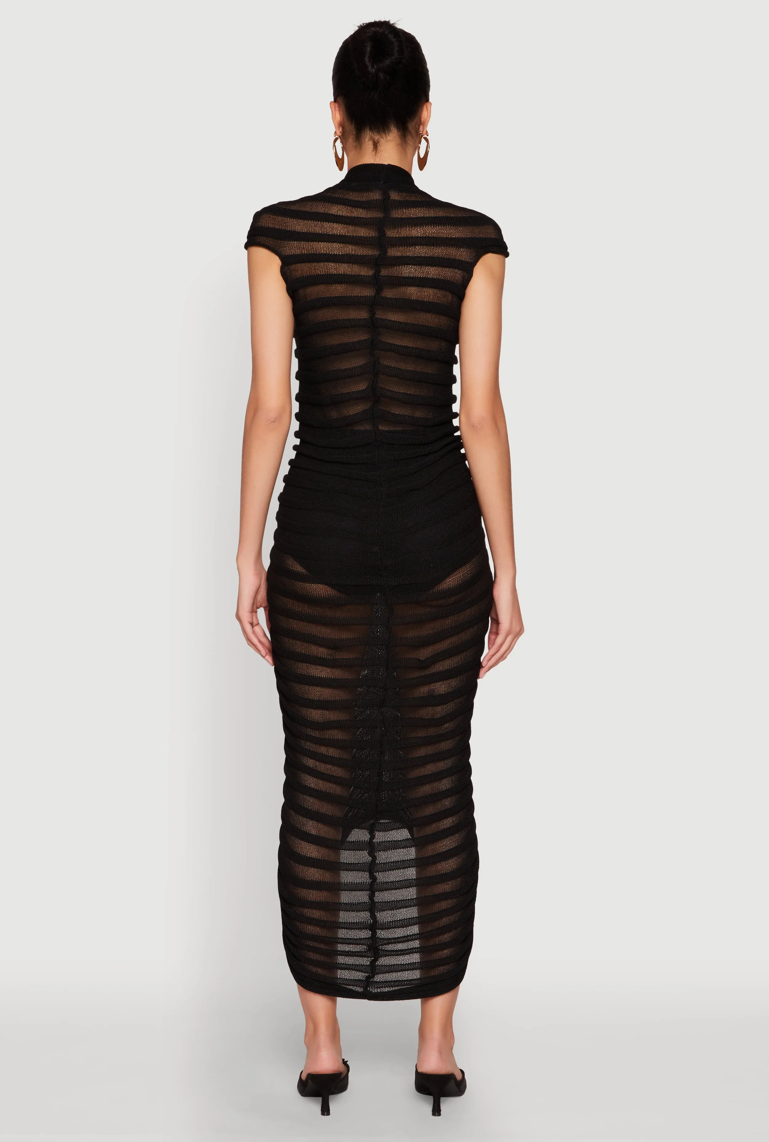 Shadow Striped Knit Midi Dress sold by Rainbow product image thumbnail 5