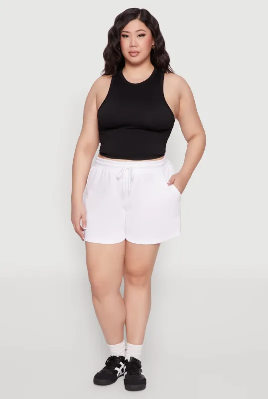 Plus Size Drawstring Sweatshorts sold by Rainbow