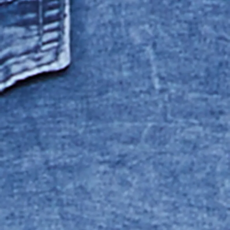 Plus Size Denim Detail Distressed Tunic Shirt sold by Rainbow product image thumbnail 4