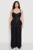 Plus Size Zip Up Lace Bustier Top sold by Rainbow