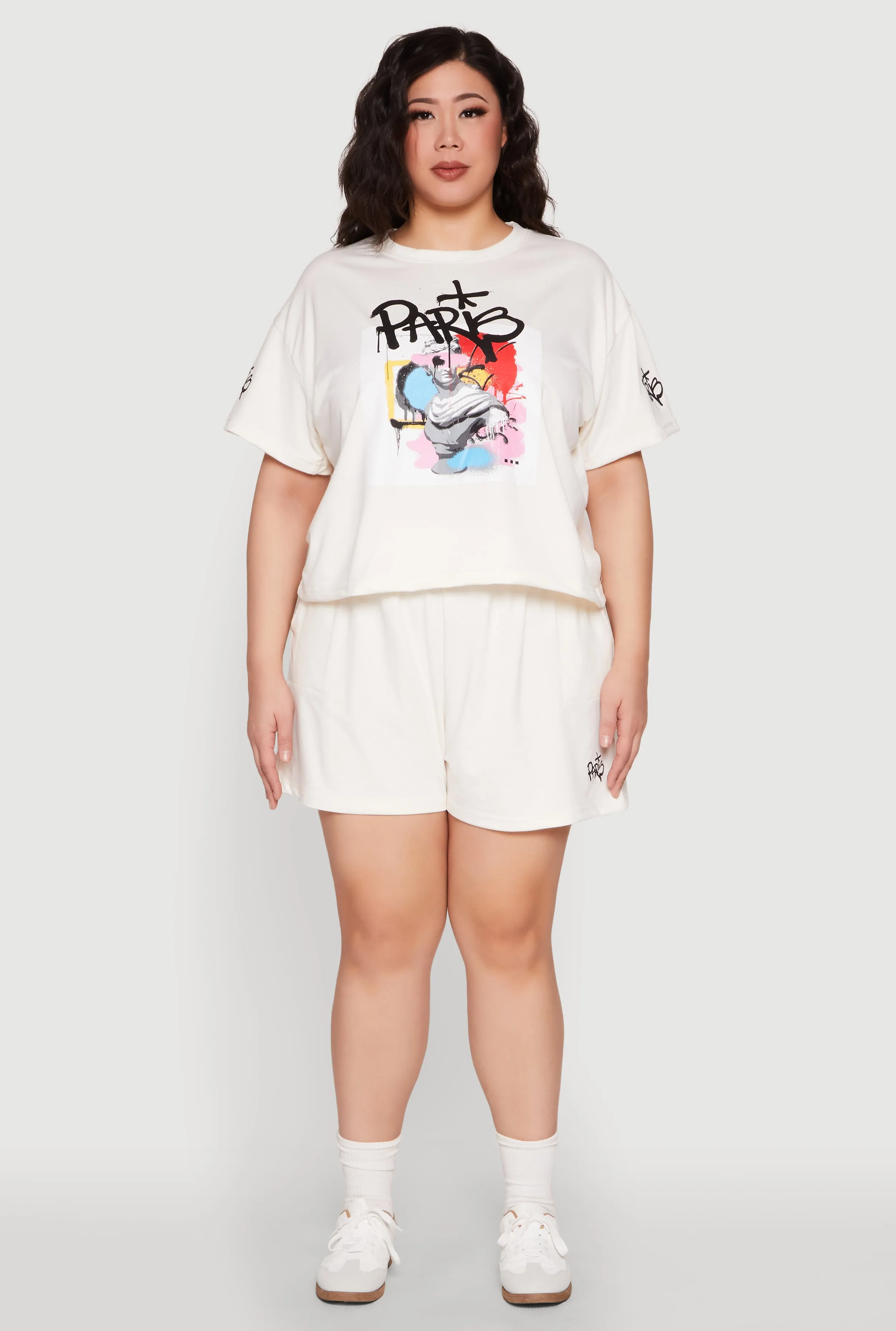Plus Size Paris Sweatshorts sold by Rainbow product image thumbnail 2