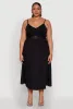 Plus Size Almost Famous Crochet Empire Waist Midi Dress sold by Rainbow