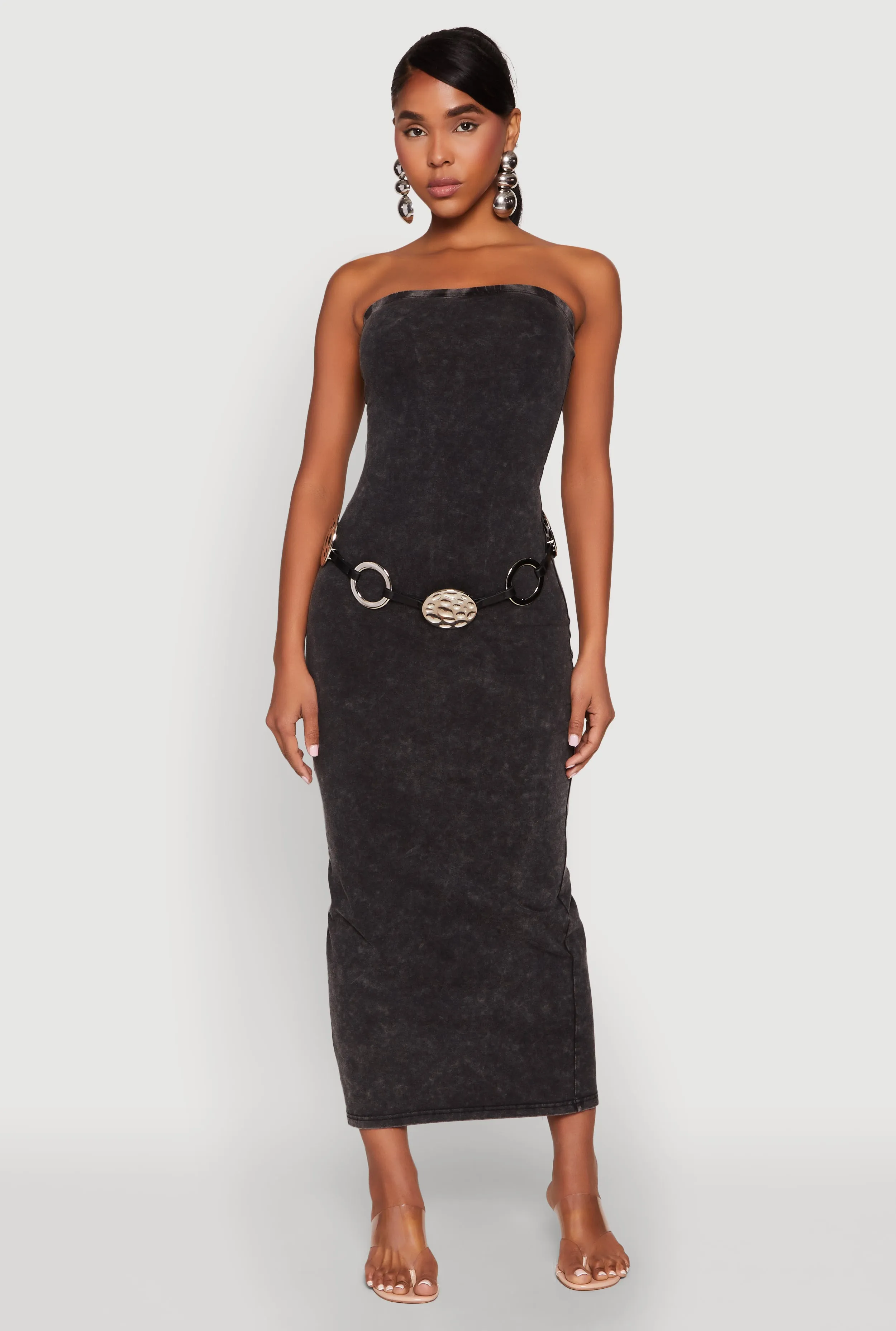 Daisy Mineral Wash Maxi Tube Dress sold by Rainbow