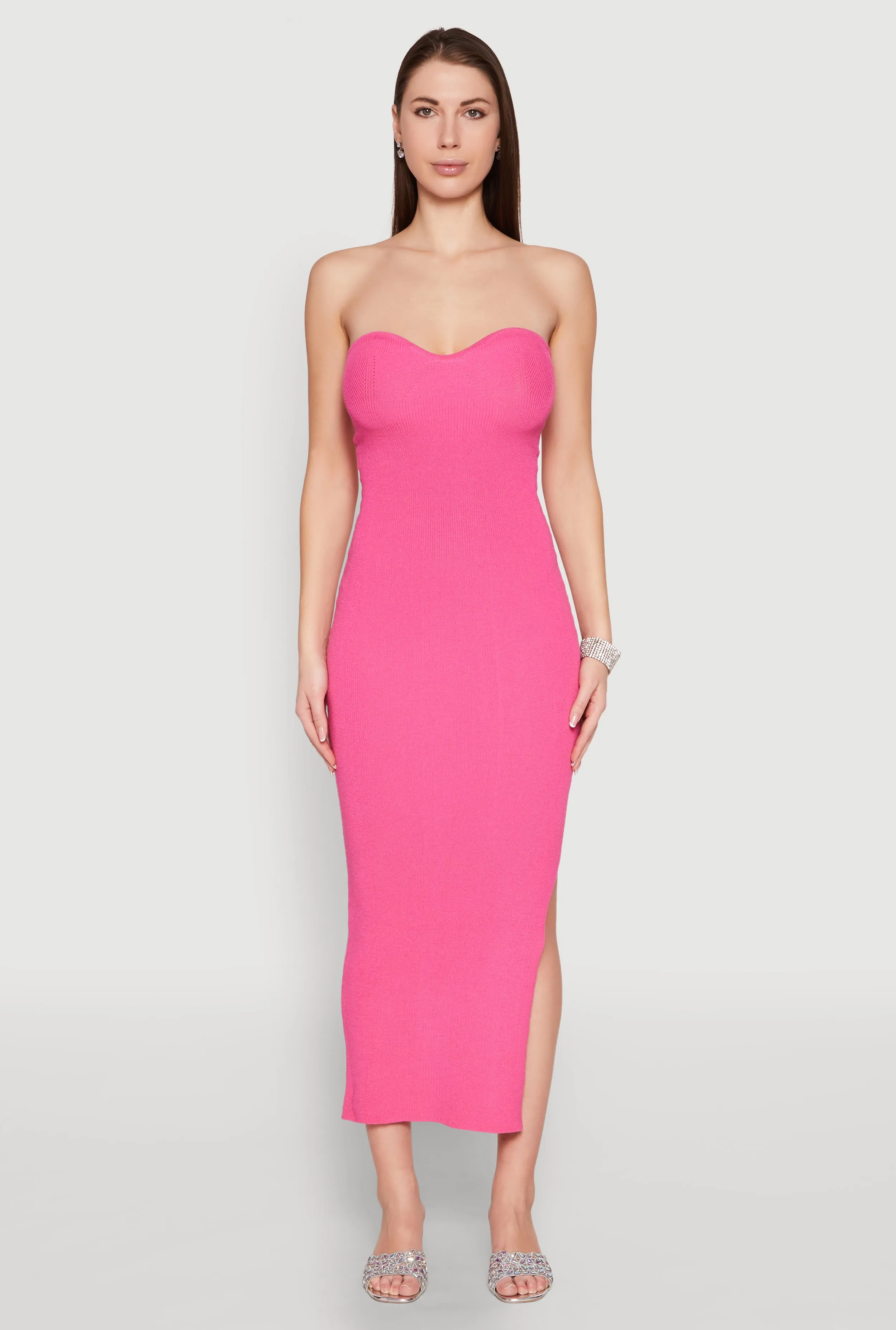 Side Slit Maxi Tube Dress sold by Rainbow product image thumbnail 2