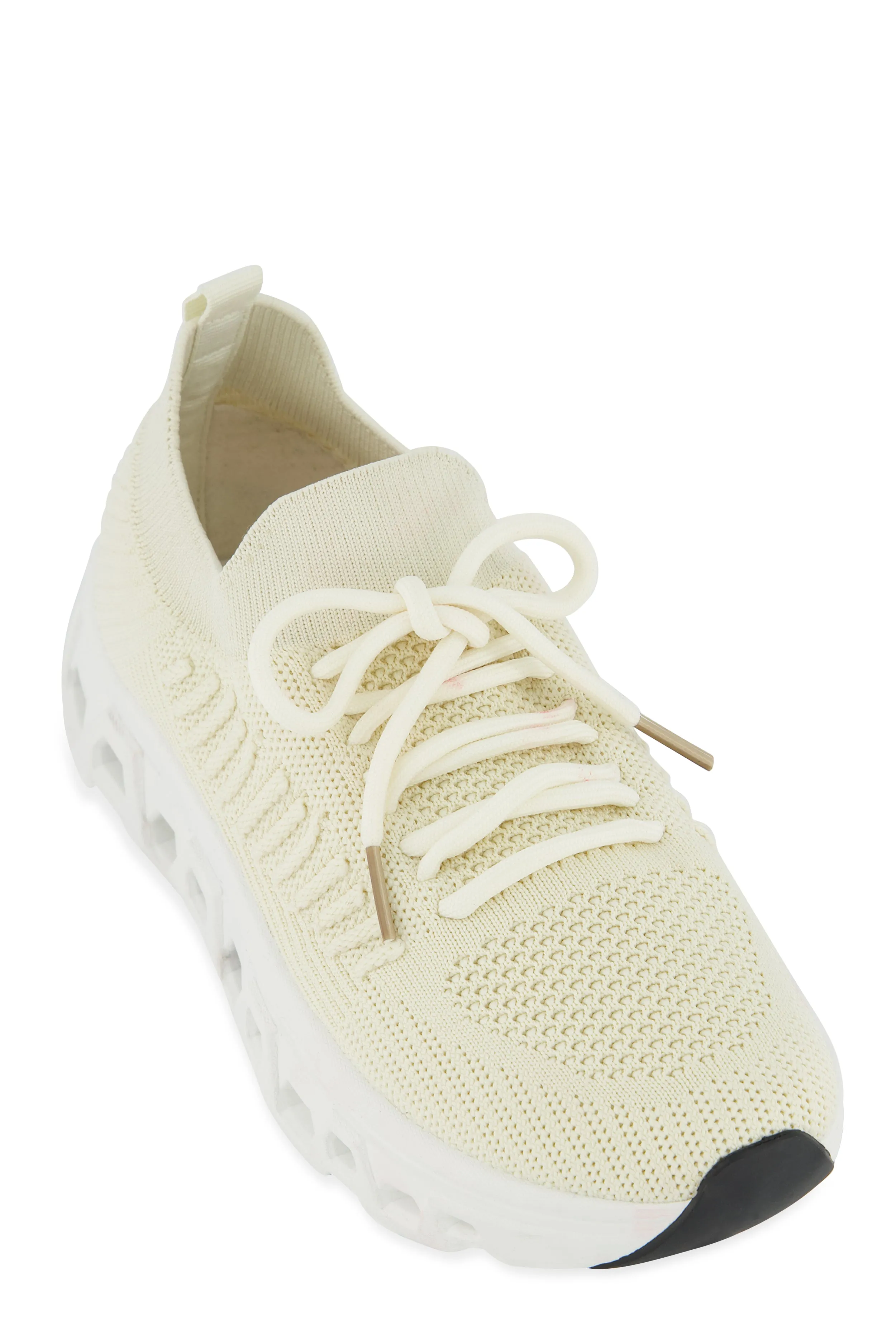 Textured Knit Cut Out Sole Slip On Sneakers sold by Rainbow