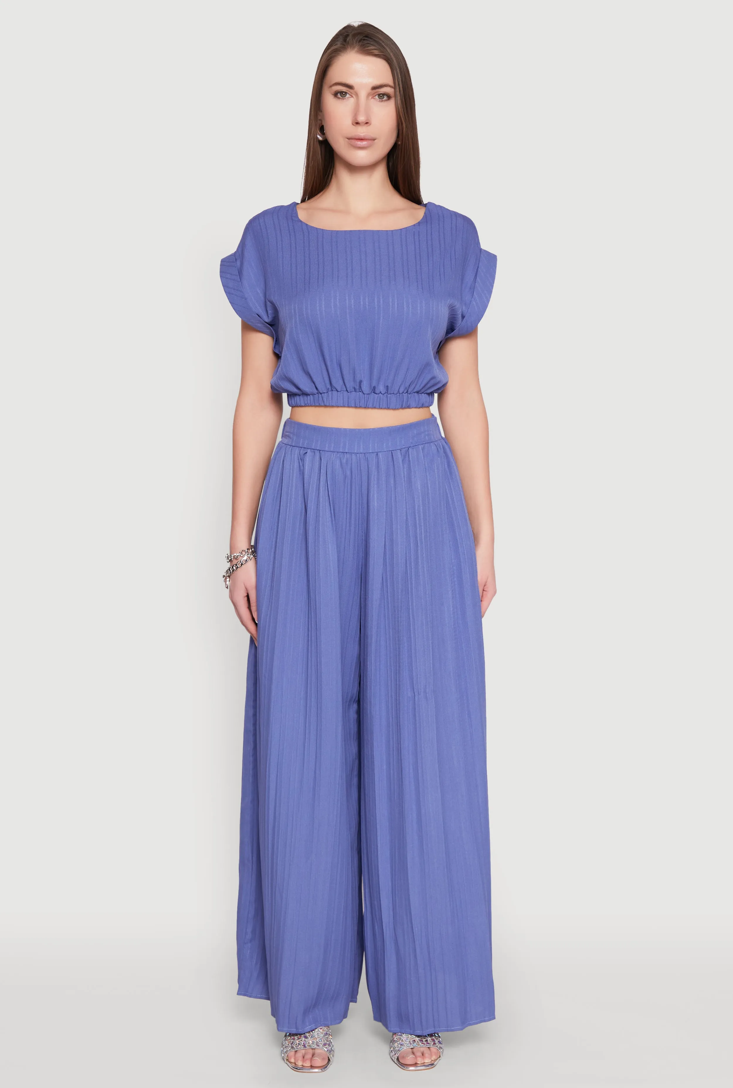 Shadow Stripe Crop Top sold by Rainbow product image thumbnail 3