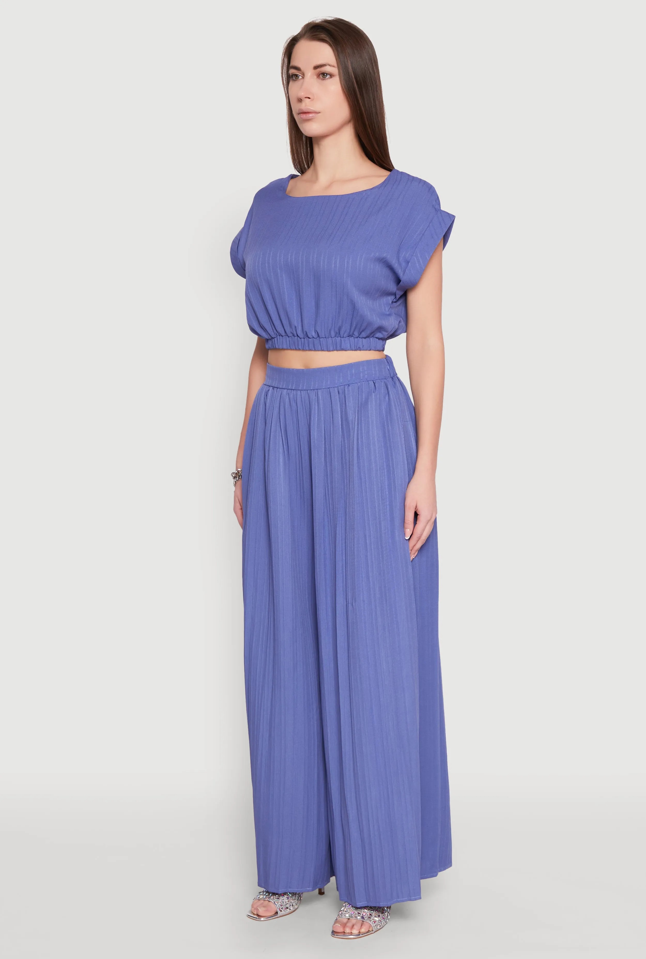 Shadow Stripe Crop Top sold by Rainbow product image thumbnail 5