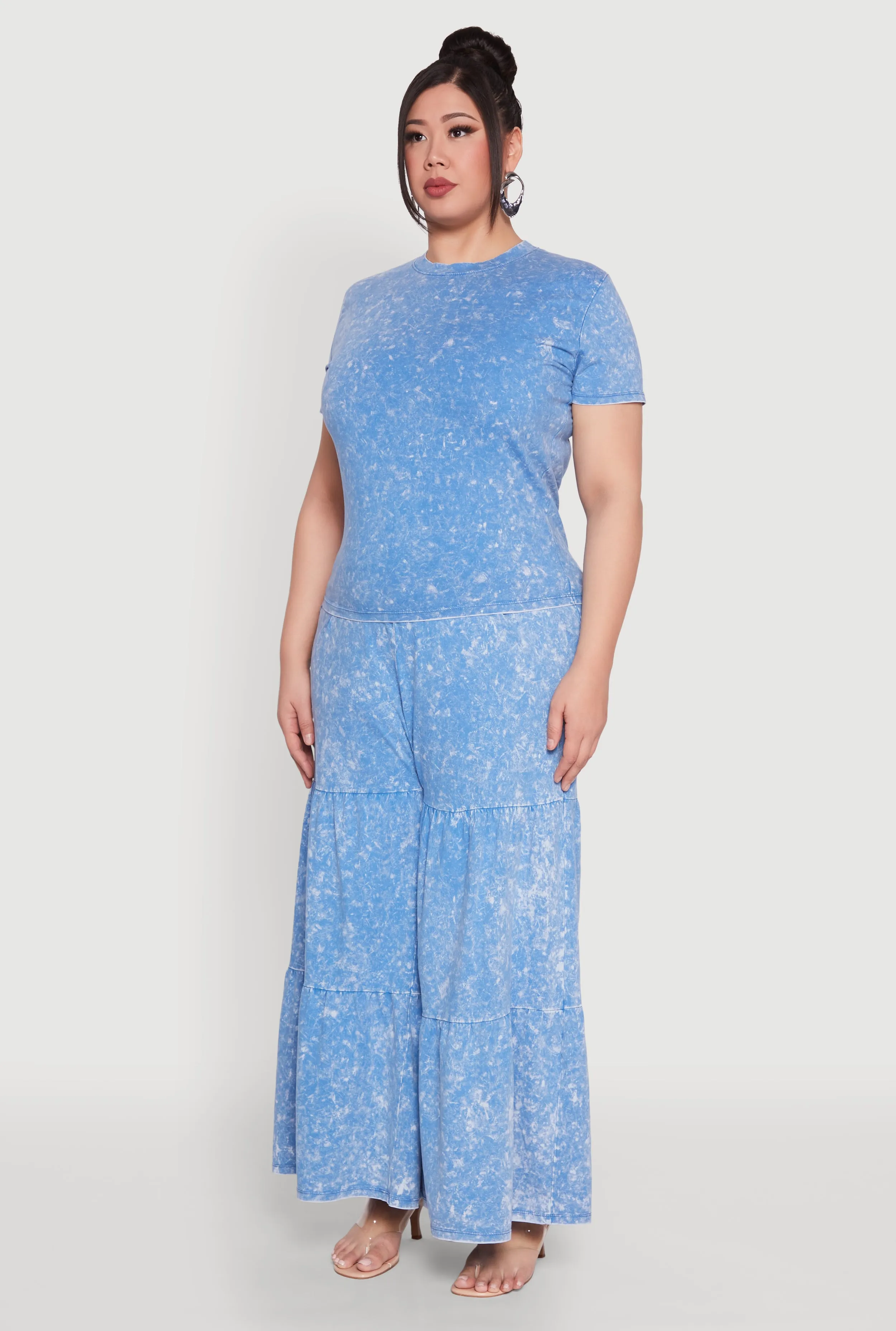 Plus Size Mineral Wash Short Sleeve Tee sold by Rainbow product image thumbnail 5