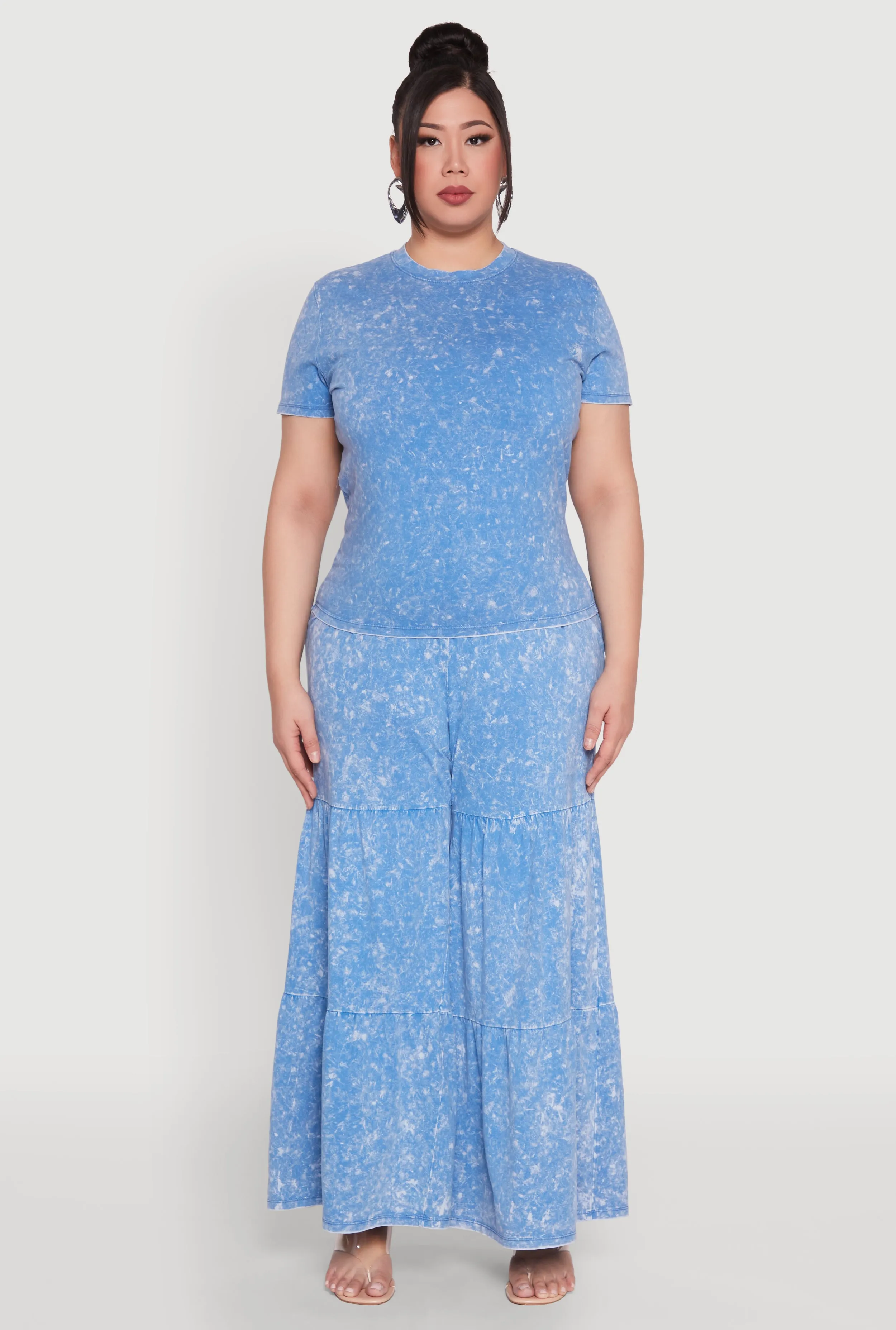 Plus Size Mineral Wash Short Sleeve Tee sold by Rainbow product image thumbnail 3