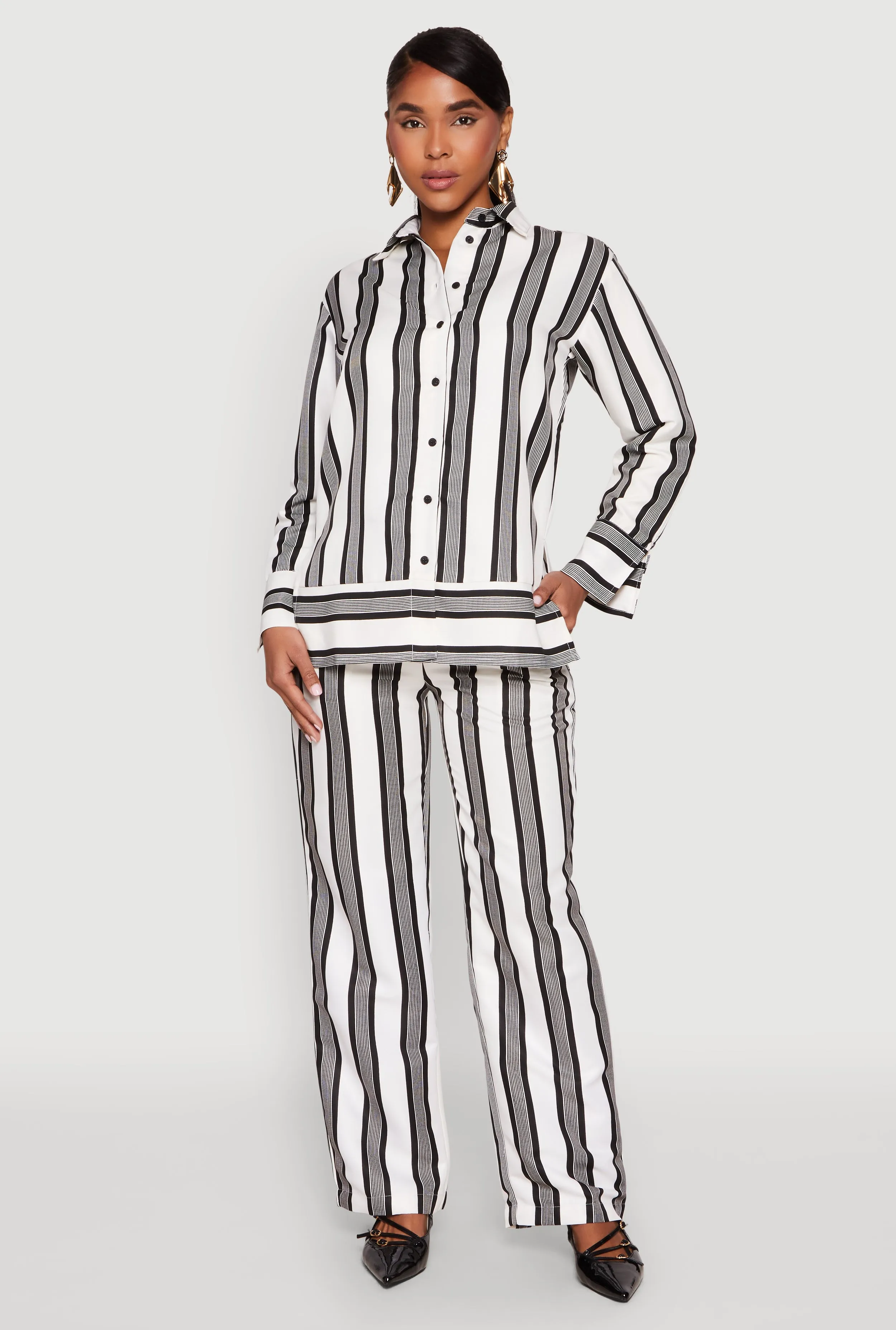 Spoon Jeans Drawstring Wide Leg Pants sold by Rainbow