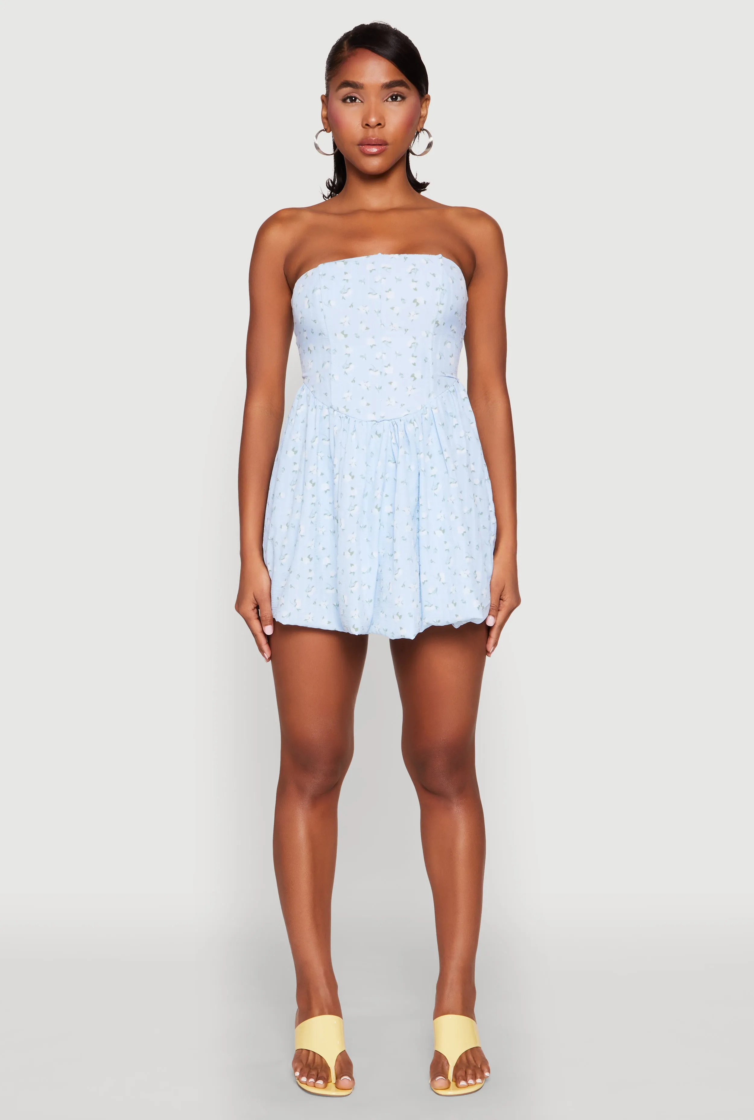 Floral Strapless Corset Skater Dress sold by Rainbow product image thumbnail 2