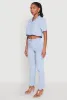 Spoon Jeans Gauze Knit Cropped Shirt sold by Rainbow
