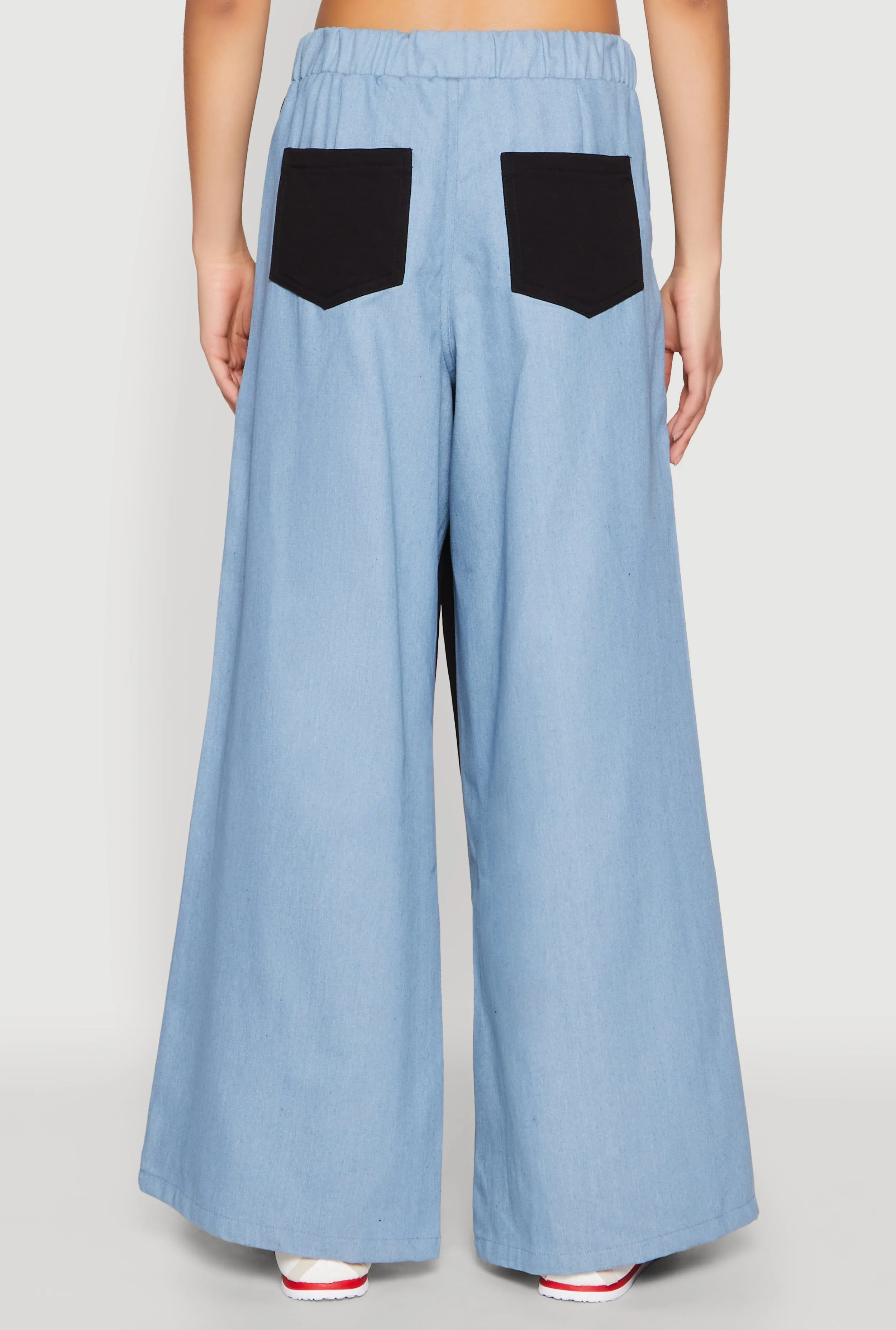 Color Blocked Contrast Trim Drawstring Pants sold by Rainbow product image thumbnail 5