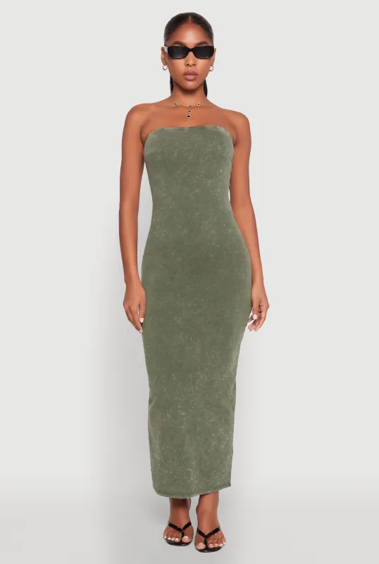 Daisy Mineral Wash Maxi Tube Dress sold by Rainbow