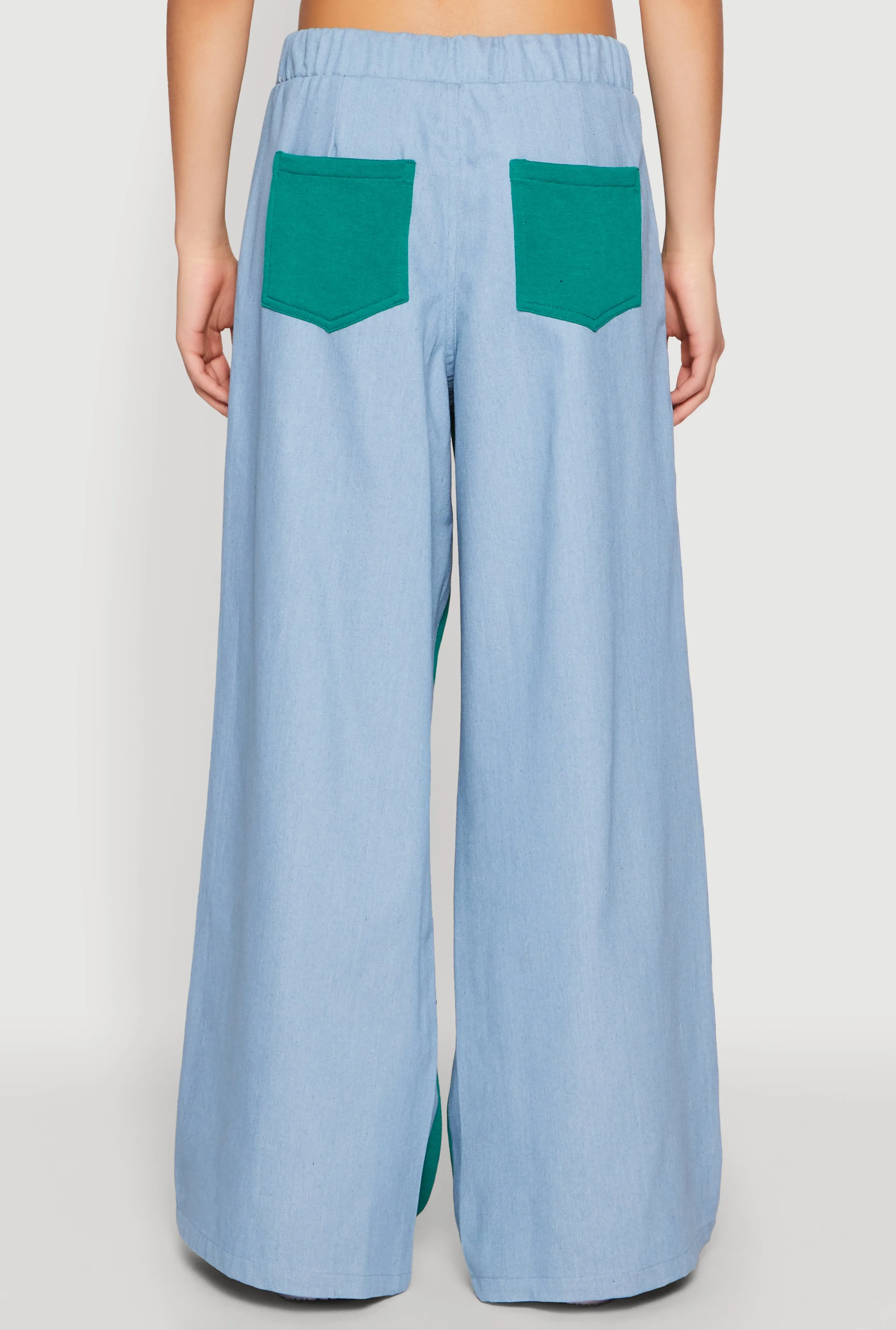 Color Blocked Contrast Trim Drawstring Pants sold by Rainbow product image thumbnail 5