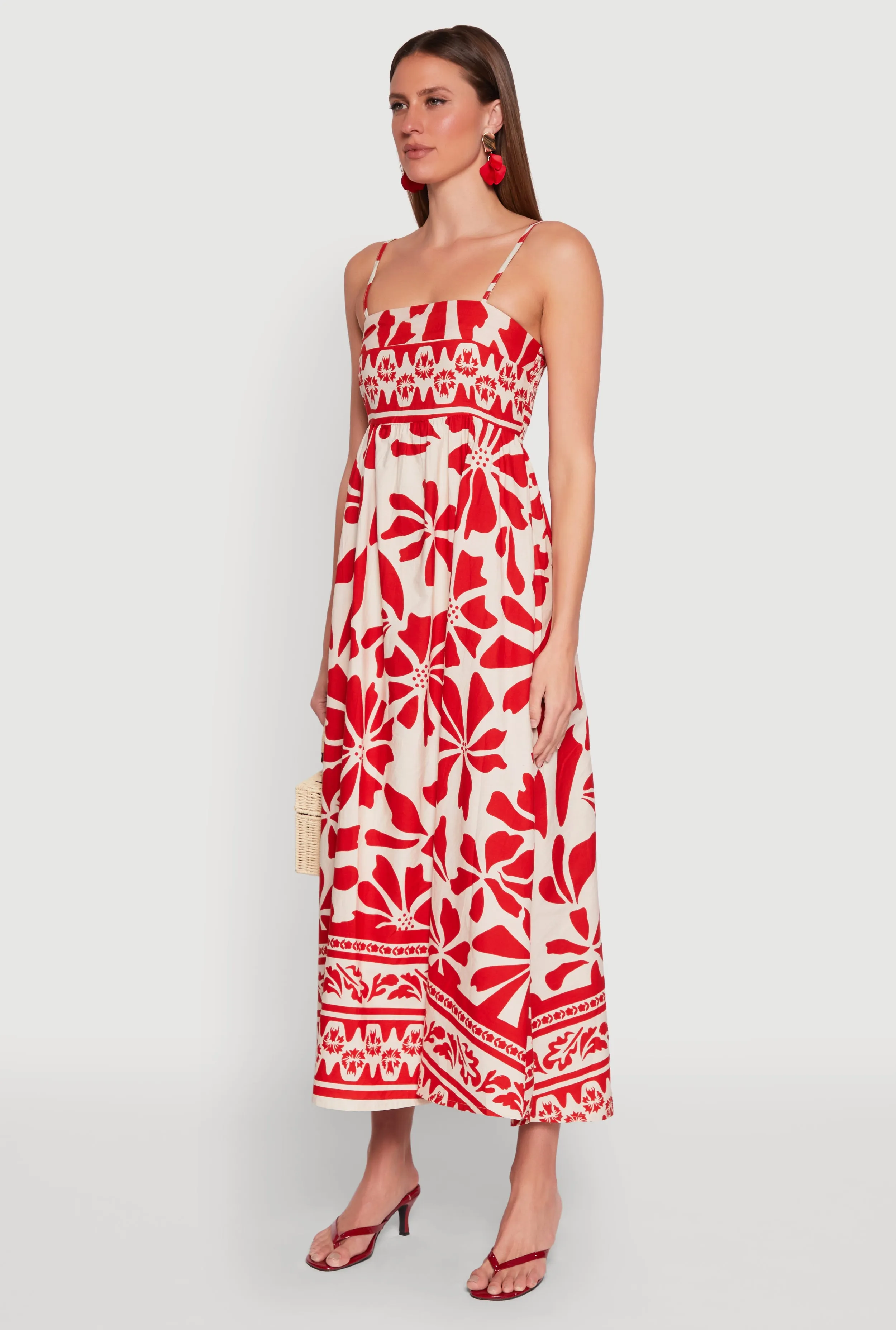 Spoon Jeans Poplin Floral Print Maxi Dress sold by Rainbow product image thumbnail 3