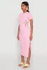 Flower Cut Out Textured Knit Top sold by Rainbow
