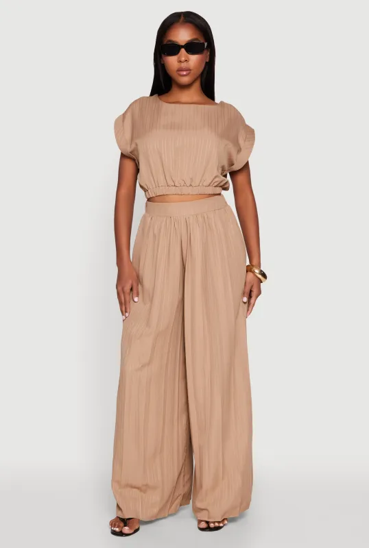 Shadow Stripe High Waisted Pants sold by Rainbow