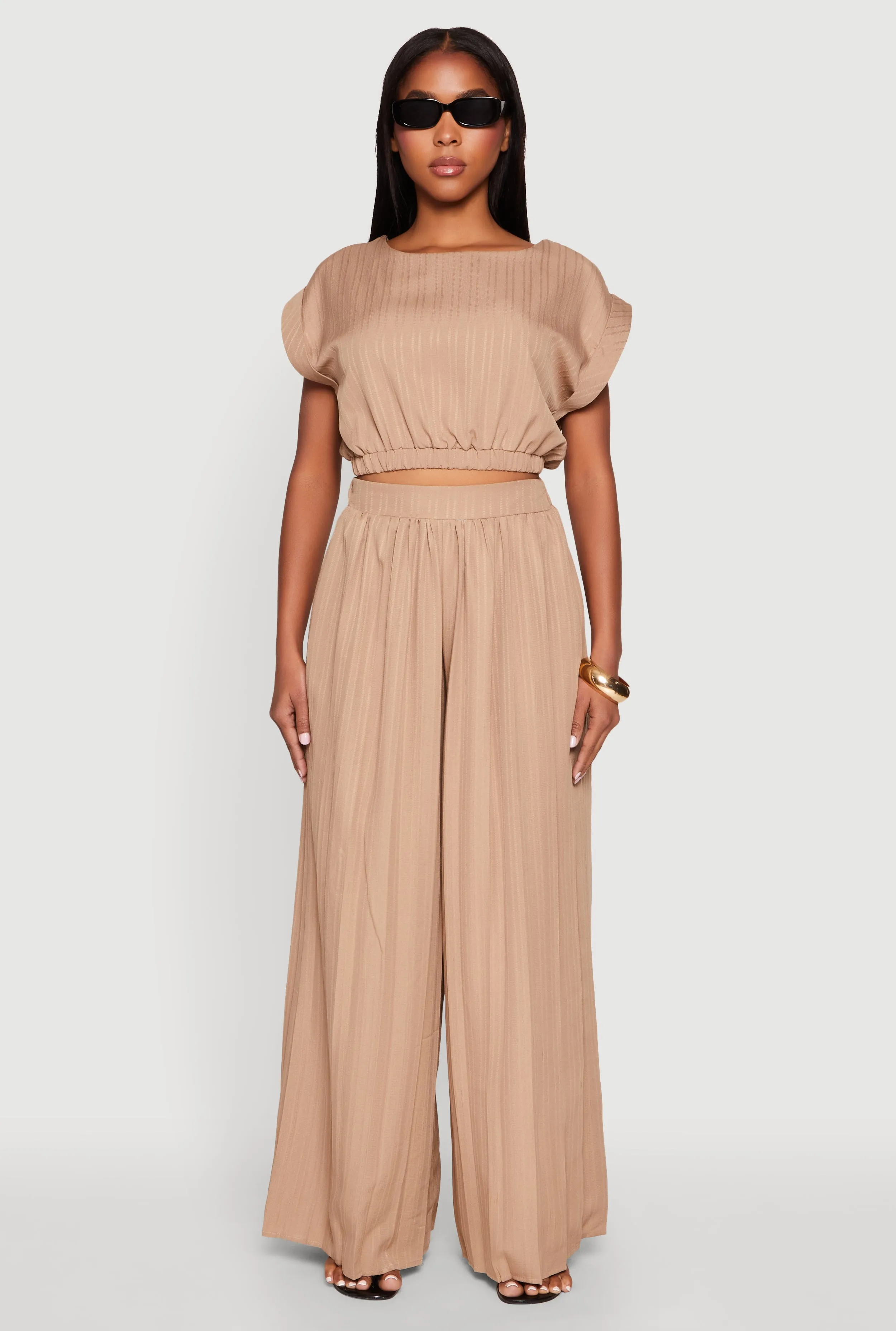 Shadow Stripe High Waisted Pants sold by Rainbow product image thumbnail 2