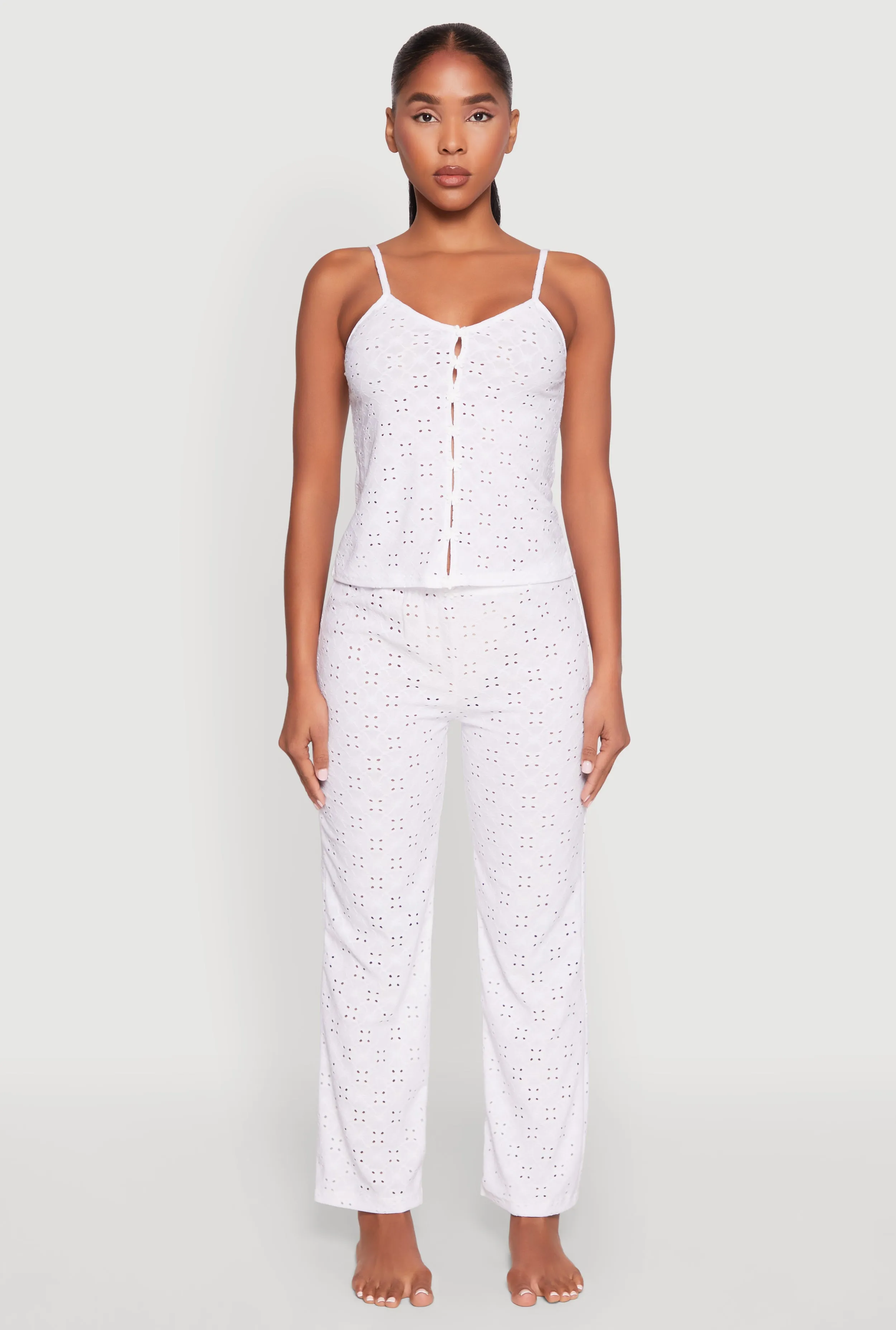 Eyelet Pajama Cami and Pants Set sold by Rainbow product image thumbnail 2