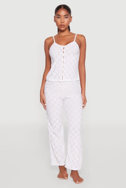 Eyelet Pajama Cami and Pants Set sold by Rainbow