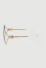Metallic Detail Gradient Lens Sunglasses sold by Rainbow