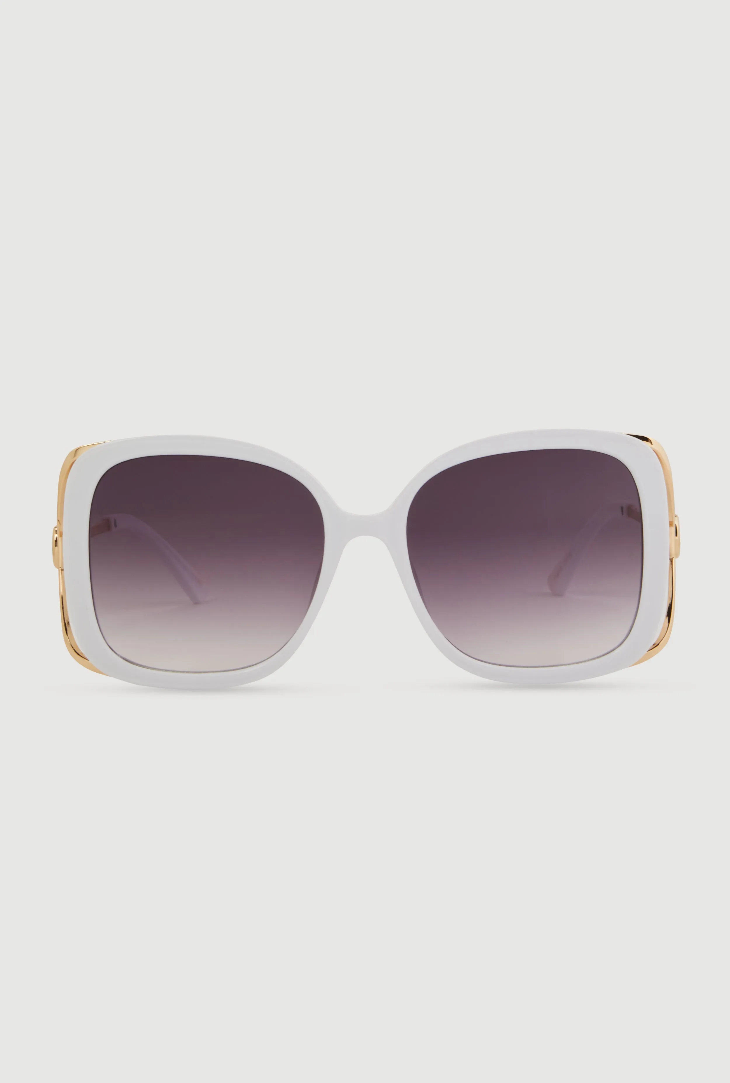 Metallic Detail Gradient Lens Sunglasses sold by Rainbow