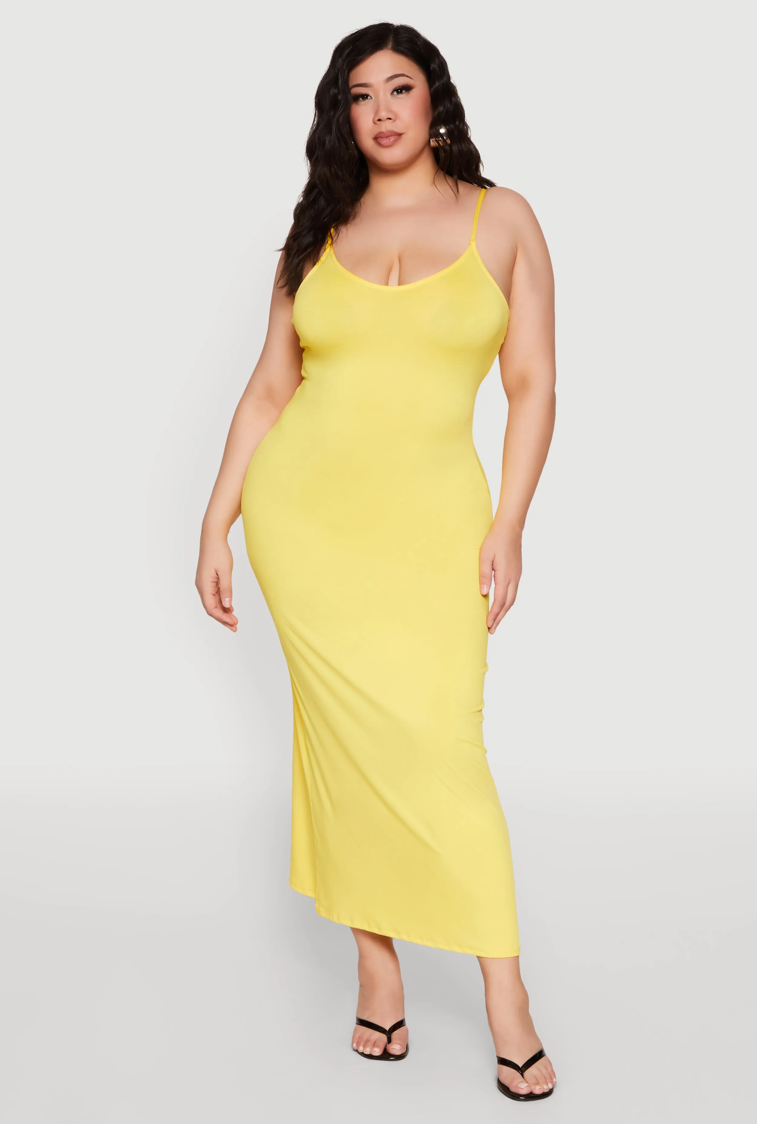 Plus Size Scoop Neck Cami Dress sold by Rainbow