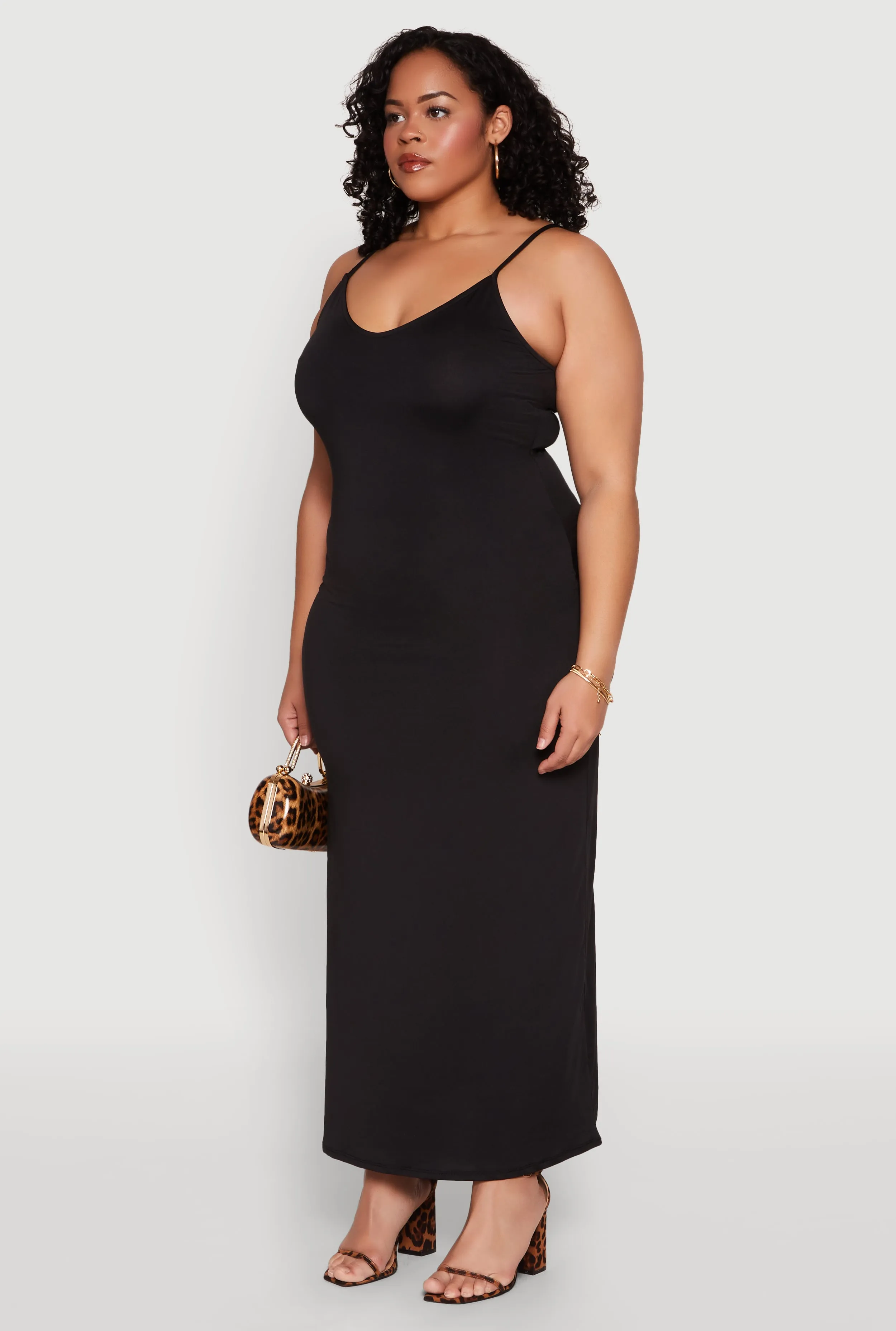 Plus Size Scoop Neck Cami Dress sold by Rainbow product image thumbnail 3