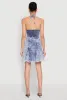 Mineral Wash Denim Halter Neck Dress sold by Rainbow