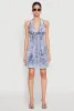 Mineral Wash Denim Halter Neck Dress sold by Rainbow
